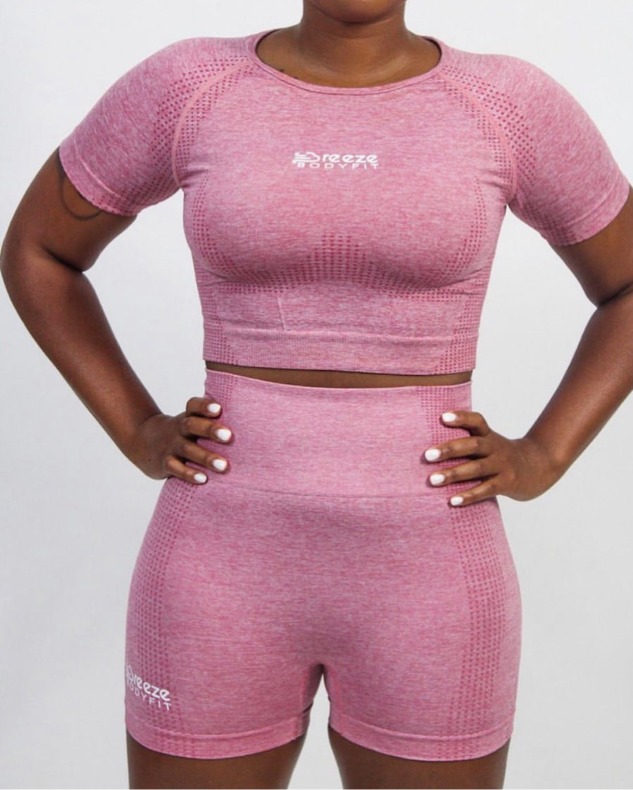 Pink Power Short Sleeve Crop Top